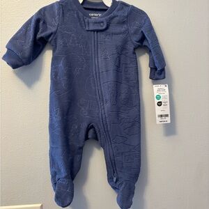 Carter's Navy Blue Footed One Piece